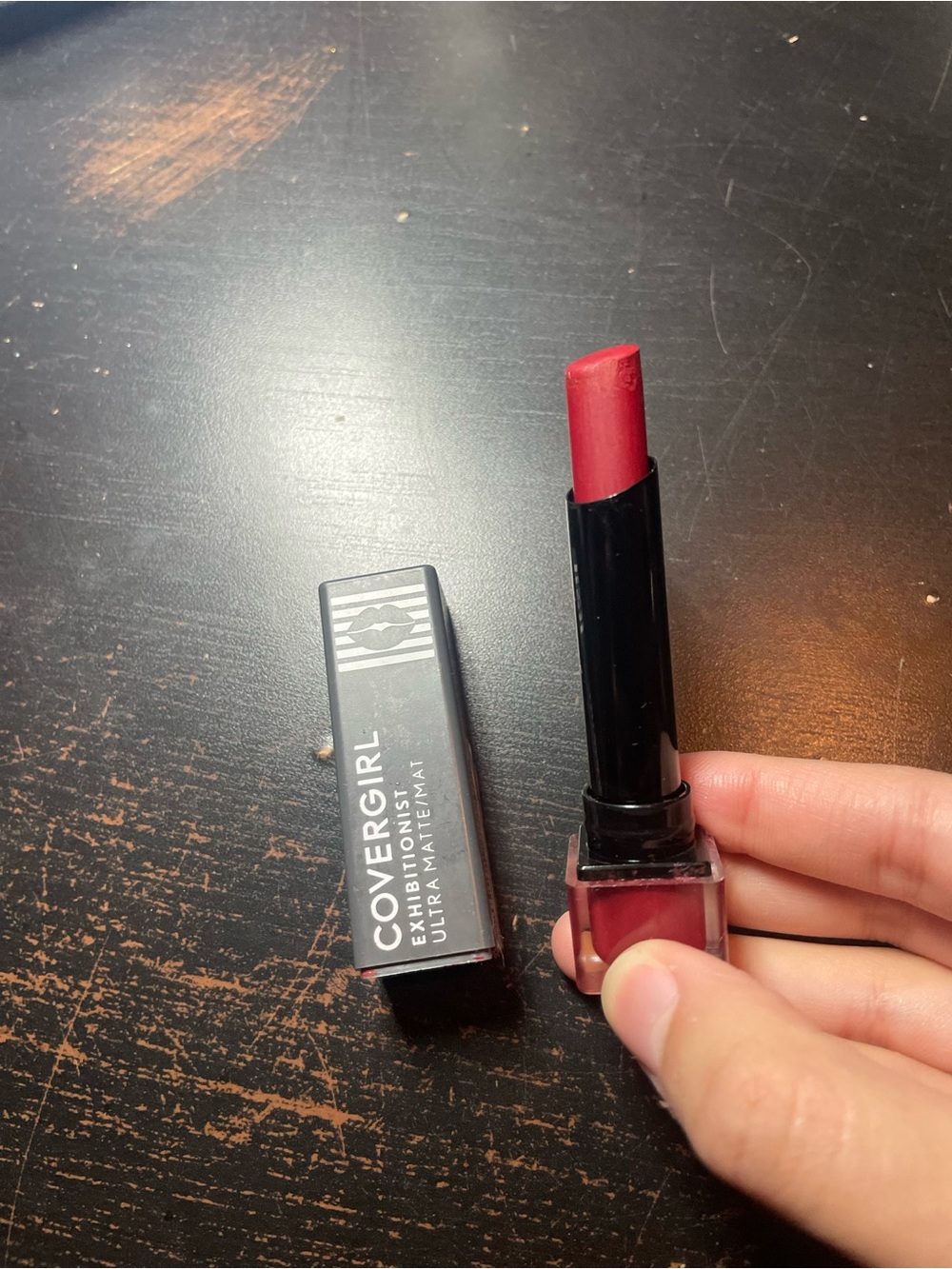 COVERGIRL Exhibitionist Ultra Matte Lipstick in Deep Berry Red